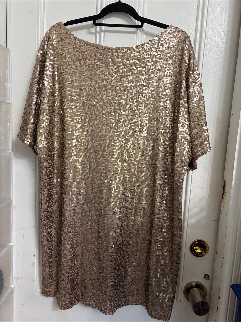 Sequin Midi Dress in Shimmering Gold – Elegant Women's Party Dress